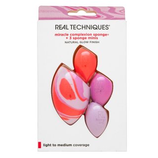 E-shop Real Techniques Berry Pop Miracle Complexion Sponge + 3 Sponge Minis hubka na make-up