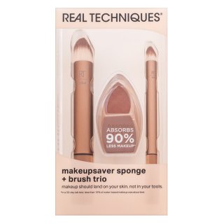 E-shop Real Techniques Makeupsaver Sponge + Brush Trio sada štetcov