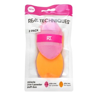 E-shop Real Techniques Miracle 2-in-1 Makeup Powder Puff Duo hubka na make-up