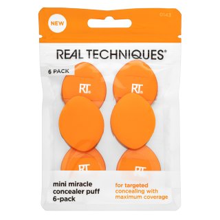 E-shop Real Techniques Mini Miracle Concealer Puff 6 Pack hubka na make-up