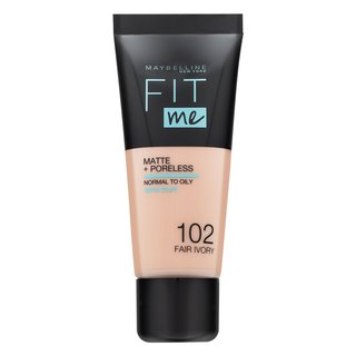 E-shop Maybelline Fit Me! Foundation Matte + Poreless tekutý make-up so zmatňujúcim účinkom 102 Fair Ivory 30 ml