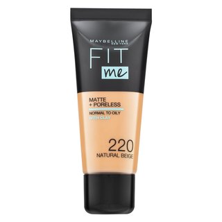 E-shop Maybelline Fit Me! Foundation Matte + Poreless tekutý make-up so zmatňujúcim účinkom 220 Natural Beige 30 ml