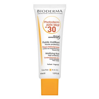 E-shop Bioderma Photoderm AKN Mat SPF30 Matifying Fluid mlieko na opaľovanie pre citlivú pleť 40 ml