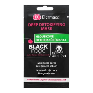 E-shop Dermacol Black Magic Deep Detoxifying Mask plátienková maska pre mastnú pleť 15 ml
