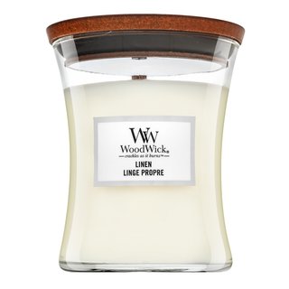 E-shop Woodwick Linen vonná sviečka 275 g