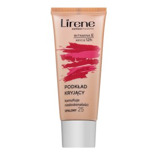 E-shop Lirene Vitamin E High-Coverage Liquid Foundation fluidný make-up proti nedokonalostiam pleti 25 Tanned 30 ml
