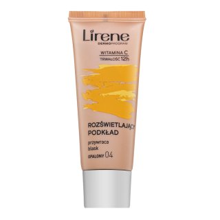 E-shop Lirene Brightening Fluid with Vitamin C fluidný make-up pre zjednotenie farebného tónu pleti 04 Tanned 30 ml