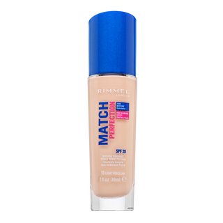 E-shop Rimmel London Match Perfection 24HR SPF20 Foundation tekutý make-up pre zjednotenú a rozjasnenú pleť 010 Porcelain 30 ml