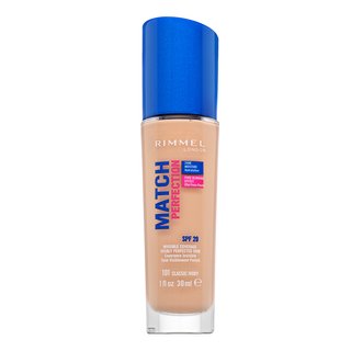 E-shop Rimmel London Match Perfection 24HR SPF20 Foundation tekutý make-up pre zjednotenú a rozjasnenú pleť 101 Classic Ivory 30 ml