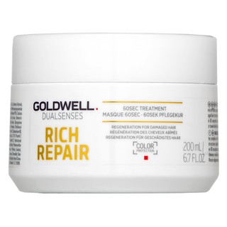 E-shop Goldwell Dualsenses Rich Repair 60sec Treatment maska pre suché a poškodené vlasy 200 ml