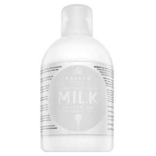 E-shop Kallos Milk Shampoo posilujúci šampón pre suché a poškodené vlasy 1000 ml