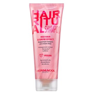 E-shop Dermacol Hair Ritual Red Hair & Grow Effect Shampoo rozjasňujúci šampón pre oživenie červených odtieňov 250 ml
