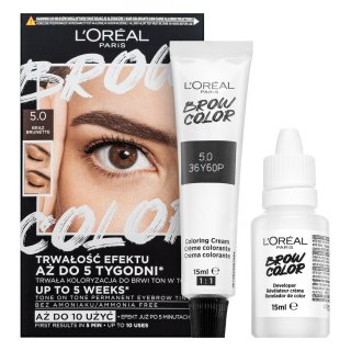 E-shop L´Oréal Paris Brow Color Semi-Permanent Eyebrow Tint semi-permanentná farba na obočie 5.0 Brunette
