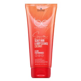 E-shop Schwarzkopf Professional BC Bonacure Sun Protect Scalp, Hair & Body Cleanse šampón a sprchový gél 2v1 200 ml