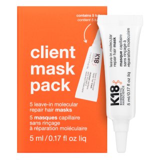 E-shop K18 Client Mask Pack bezoplachová starostlivosť pre posilnenie vlasového vlákna 5 x 5 ml