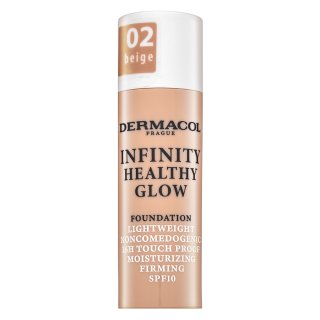 E-shop Dermacol Infinity Healthy Glow Foundation make-up pre rozjasnenie pleti 02 Beige 20 g