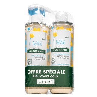 E-shop Klorane Bébé sprchový gél Gentle Cleansing Gel 2 x 500 ml