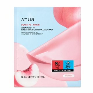 E-shop Anua Peach 70 + Niacin plátienková maska Brightening Collagen Mask 4 x 38 g