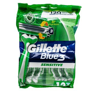 E-shop Gillette Blue3 jednorazové holiace strojčeky Sensitive 12 pcs