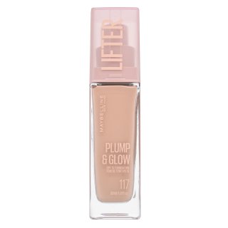 E-shop Maybelline Lifter Plump & Glow SPF 15 Foundation tekutý make-up pre zjednotenú a rozjasnenú pleť 117 30 ml
