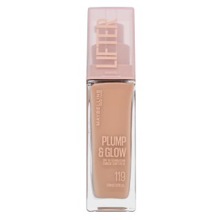 E-shop Maybelline Lifter Plump & Glow SPF 15 Foundation tekutý make-up pre zjednotenú a rozjasnenú pleť 119 30 ml