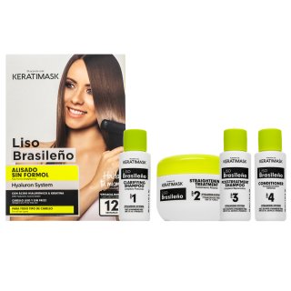 E-shop Placenta Life Keratimask Brazilian Straightening Kit sada s keratínom pre narovnanie vlasov 240 ml