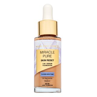 E-shop Max Factor Miracle Pure Skin Reset 2in1 Serum Foundation tekutý make-up pre obnovu pleti 60-80 Light to Medium 30 ml