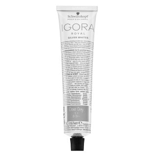 E-shop Schwarzkopf Professional Igora Royal SilverWhite Permanent White Refining Color Creme profesionálna permanentná farba na vlasy pre platinovo blond a š