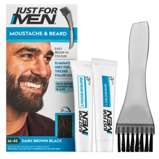 E-shop Just For Men Moustache & Beard Color farba na fúzy M45 Dark Brown Black
