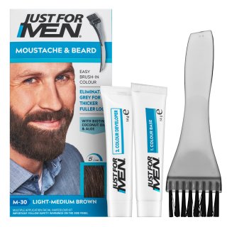 E-shop Just For Men Moustache & Beard Color farba na fúzy M30 Light-Medium Brown