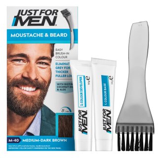 E-shop Just For Men Moustache & Beard Color farba na fúzy M40 Medium-Dark Brown