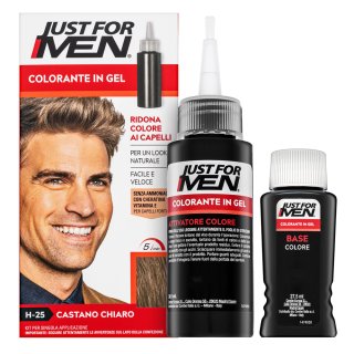 E-shop Just For Men Gel Color farba na vlasy pre mužov H25 Light Brown