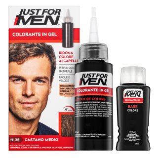E-shop Just For Men Color Shampoo farebný šampon pre mužov H35 Medium Brown