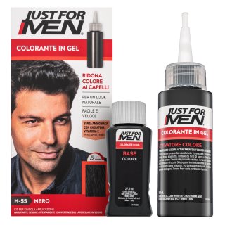 E-shop Just For Men Gel Color farba na vlasy pre mužov H55 Natural Real Black
