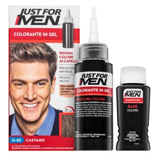E-shop Just For Men Gel Color farba na vlasy pre mužov H30 Light Medium Brown
