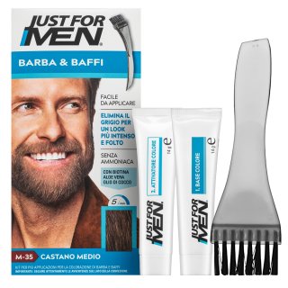 E-shop Just For Men Moustache & Beard Color farba na fúzy M35 Medium Brown