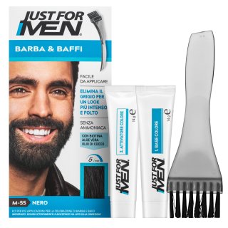 E-shop Just For Men Moustache & Beard Color farba na fúzy M55 Black