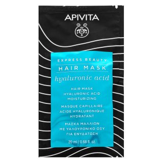 E-shop Apivita Express Beauty Hair Mask Hyaluronic Acid vyživujúca maska na vlasy s kyselinou hyalurónovou 20 ml