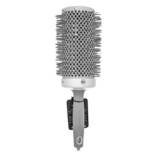 E-shop Olivia Garden Expert Blowout Speed Round Brush Wavy Bristles White & Grey 65 mm kefa na vlasy