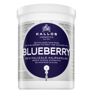 E-shop Kallos Blueberry Revitalizing Hair Mask vyživujúca maska pre suché a poškodené vlasy 1000 ml