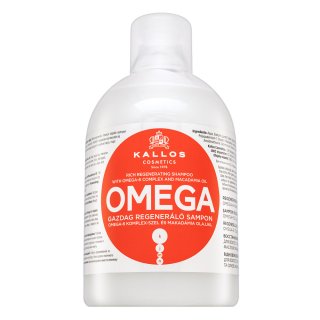 E-shop Kallos Omega Rich Regenerating Shampoo posilujúci šampón pre poškodené vlasy 1000 ml