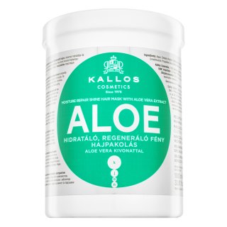E-shop Kallos Aloe Moisture Repair Shine Hair Mask vyživujúca maska pre hebkosť a lesk vlasov 1000 ml
