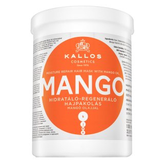E-shop Kallos Mango Moisture Repair Hair Mask vyživujúca maska pre suché a poškodené vlasy 1000 ml