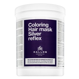 E-shop Kallos Silver Reflex Hair Mask neutralizujúca maska pre platinovo blond a šedivé vlasy 1000 ml