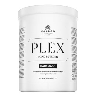 E-shop Kallos Plex Bond Builder Hair Mask posilňujúca maska pre farbené, chemicky ošetrené a zosvetlené vlasy 1000 ml