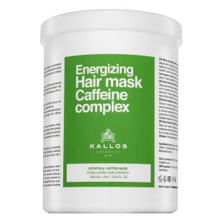 E-shop Kallos Energizing Hair Mask Caffeine Complex Keratin & Caffein Mask posilňujúca maska pre rednúce vlasy 1000 ml