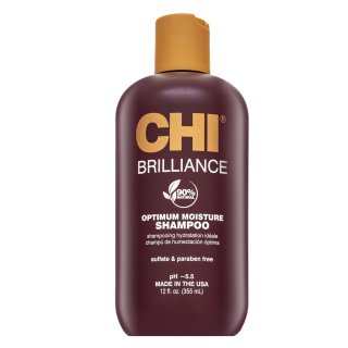 E-shop CHI Deep Brilliance Olive & Monoi Optimum Moisture Shampoo šampón pre hydratáciu vlasov 355 ml