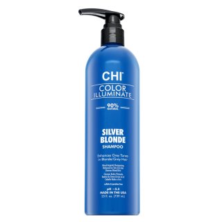 E-shop CHI Color Illuminate Silver Blonde Blue Shampoo tónovací šampon pre platinovo blond a šedivé vlasy 739 ml