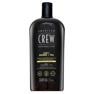 E-shop American Crew 3-in-1 Ginger + Tea šampón, kondicionér a sprchový gel 1000 ml