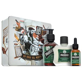 E-shop Proraso darčeková sada Refreshing Metal Box Beard Care 200 ml + 100 ml + 30 ml